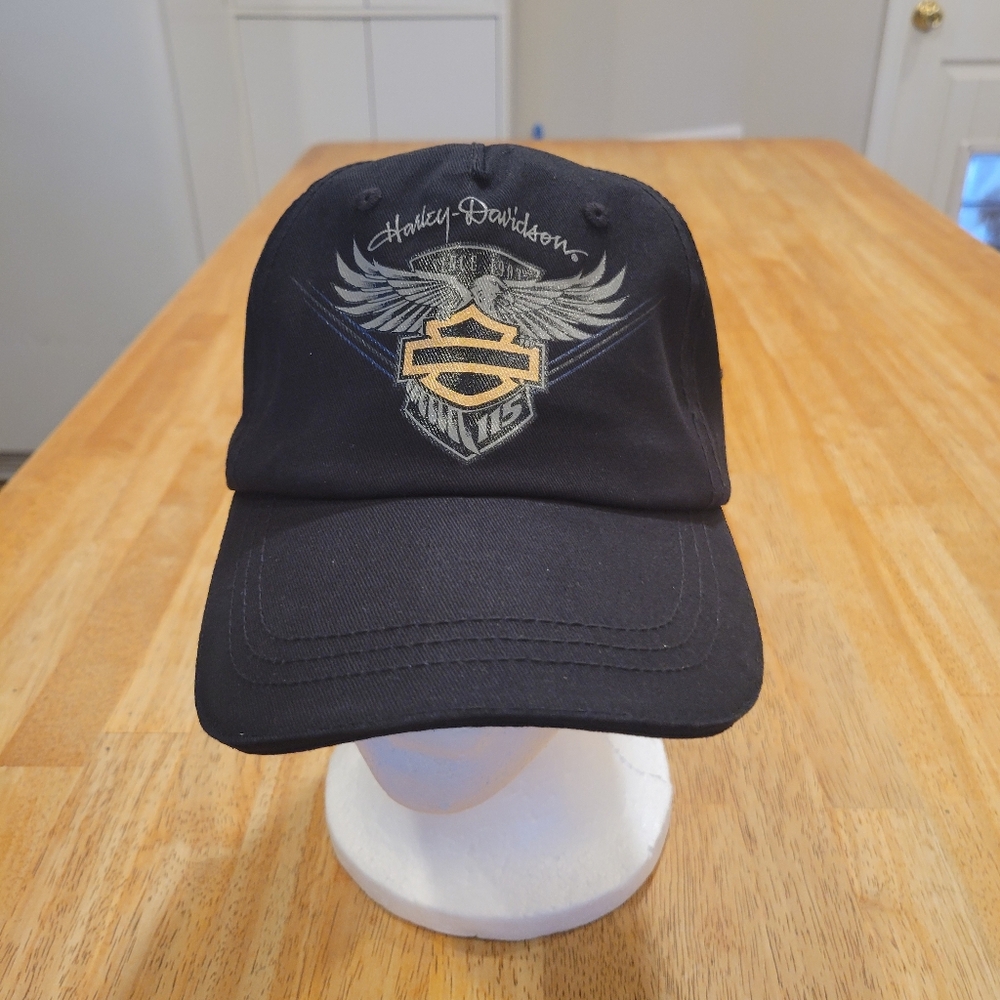 🏍NWOT~HARLEY-DAVIDSON HAT SET (HAT, PIN, & SCARF)